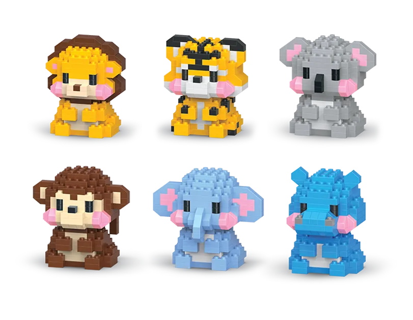 Safari Animal Building Blocks