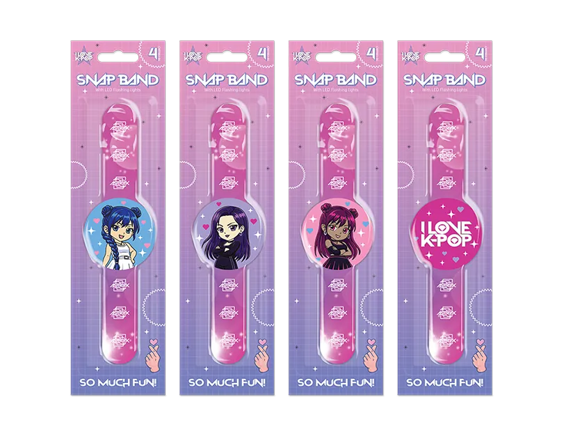 K-Pop Flashing LED Snap Band