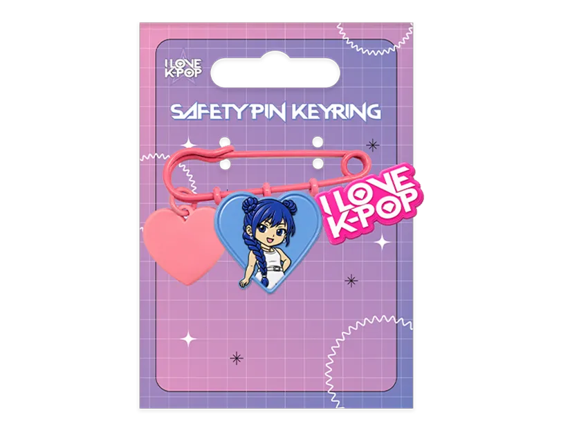 K-Pop Safety Pin Keyring