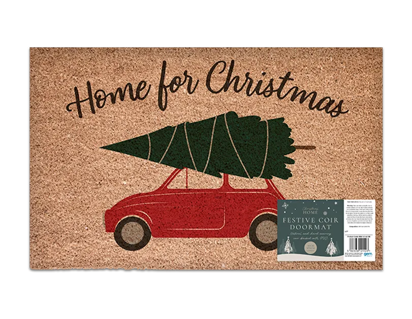 Driving Home For Christmas Doormat