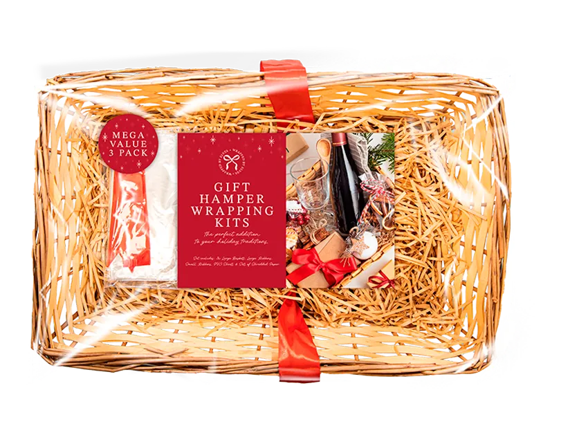 Large Hamper Wrapping Kits 3pk