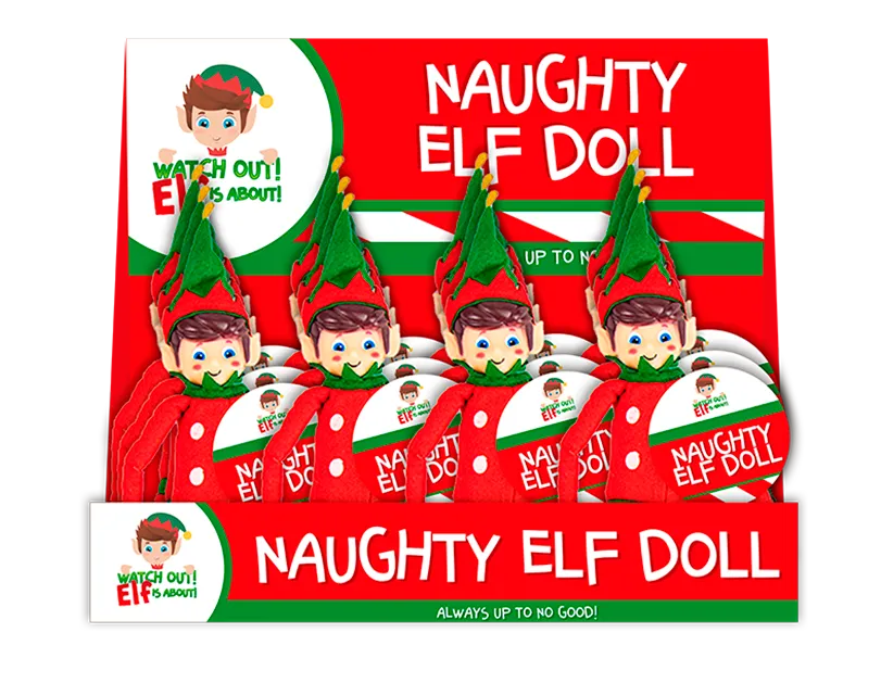 Naughty Elf Doll 12"