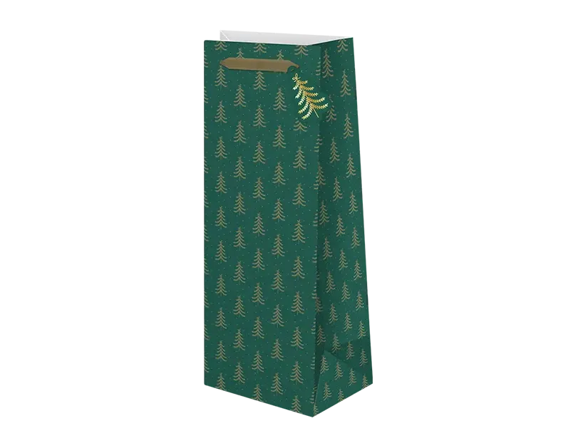 Christmas Luxury Foiled Bottle Bag