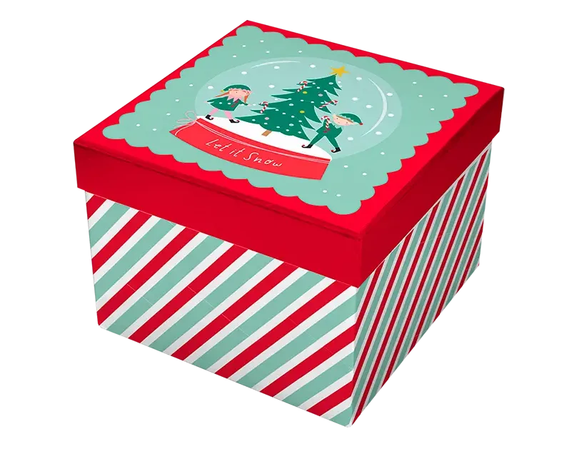 Christmas Square Gift Box 16cm x 16cm
