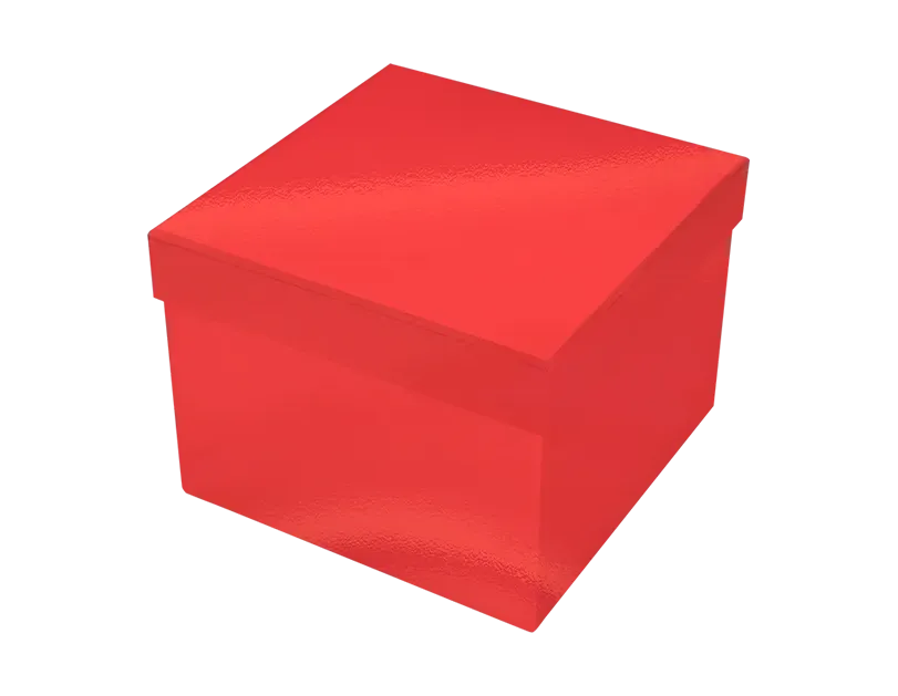 Square Matte Metallic Gift Box 16cm x16cm