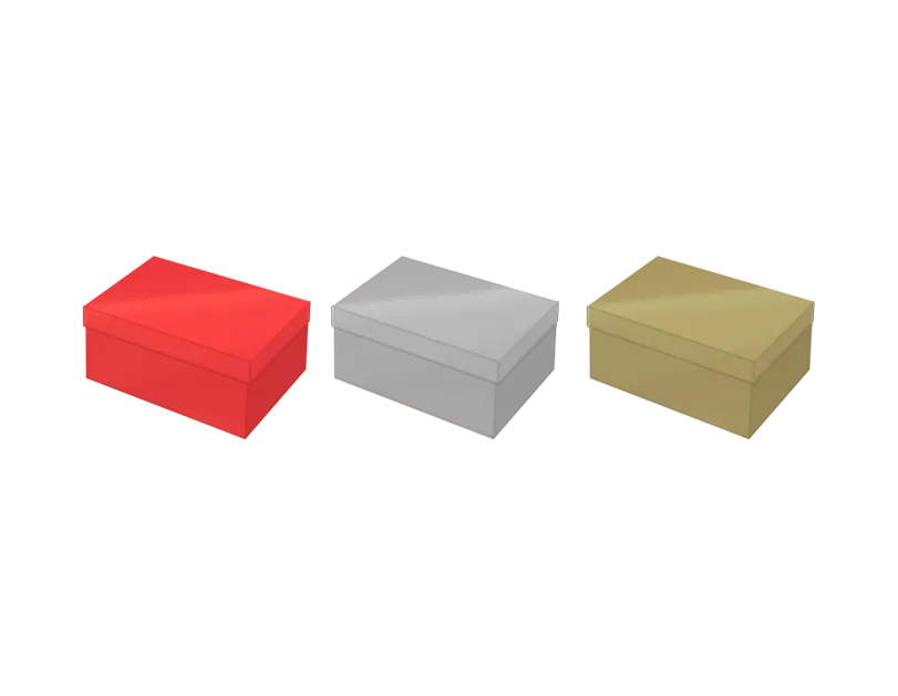 Rectangle Matte Metallic Gift Box 22cm x 14cm