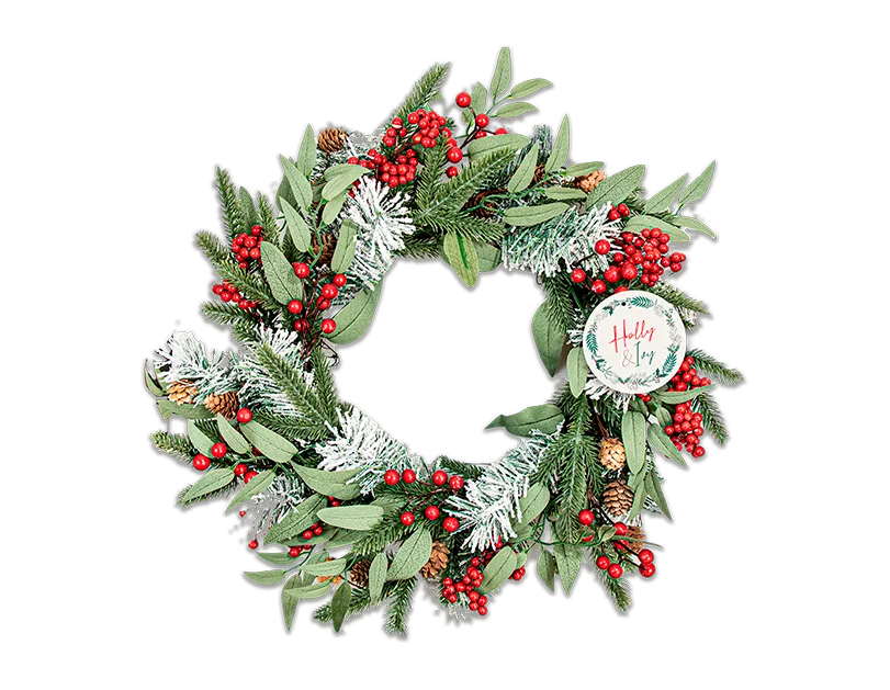 Frosted Berry Wreath 50cm