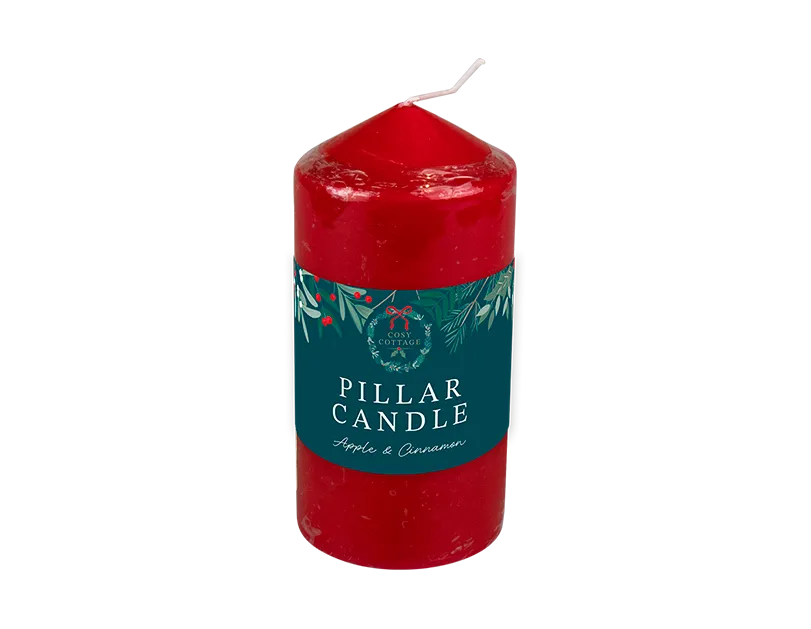 Apple & Cinnamon Pillar Candle