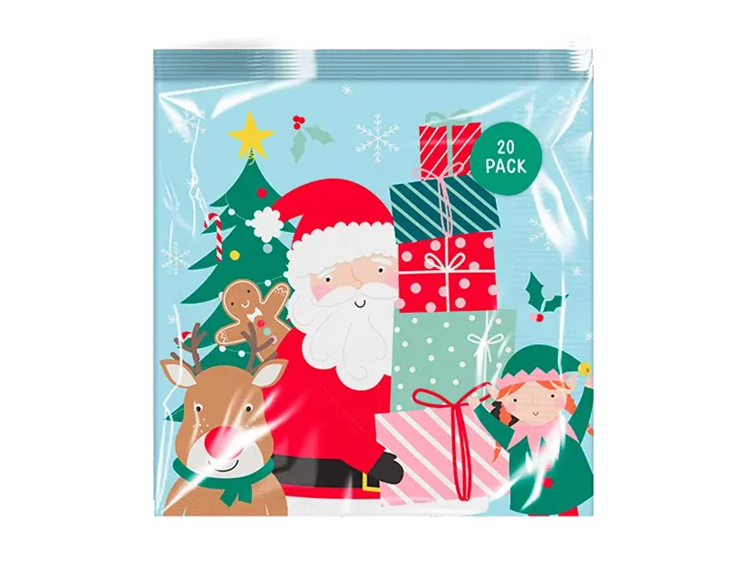 Xmas Kids Printed 3 Ply Napkins 20pk