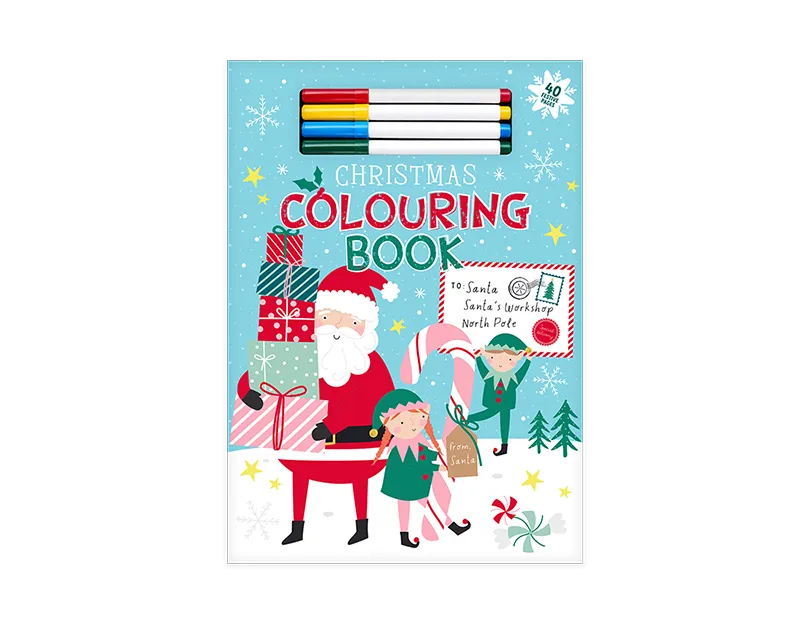 A3 Christmas Activity Book & Felt Tips