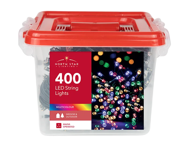 400 Mains Multicolour String Lights with Storage