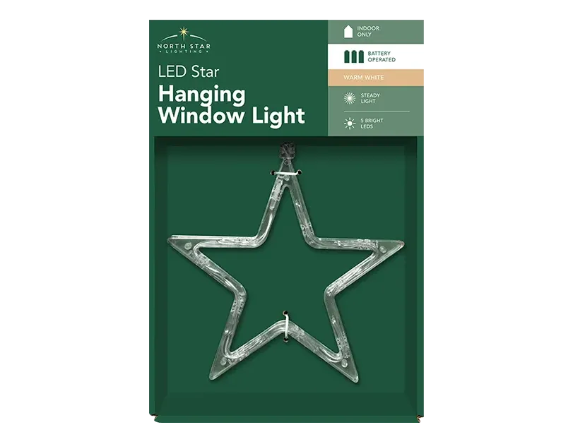 LED Battery Operated Window Hanger