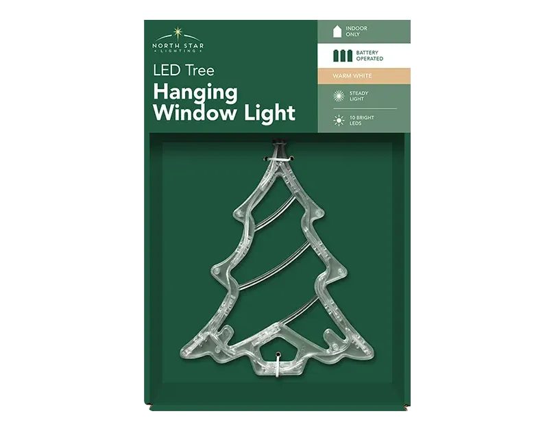 LED Battery Operated Window Hanger