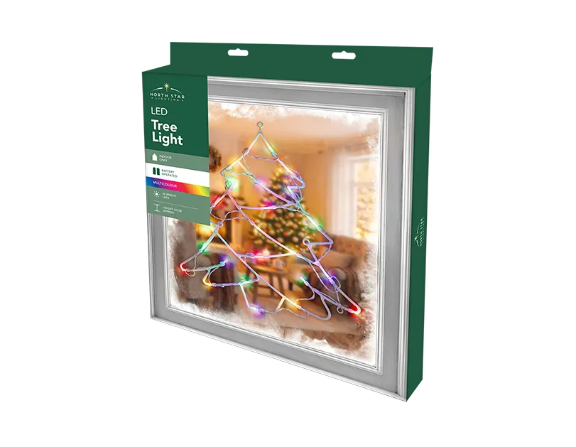 LED Battery Operated Multi-Coloured Tree Light