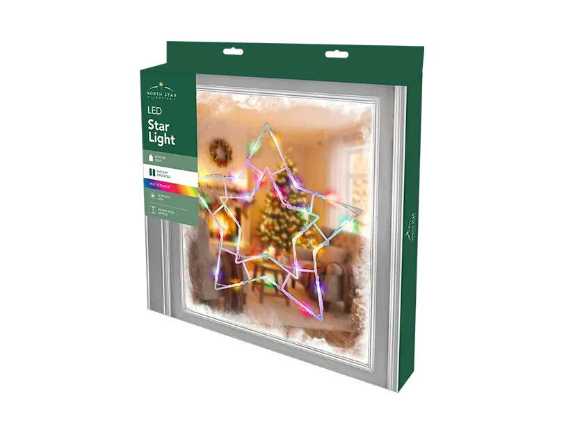 LED Battery Operated Multi-Coloured Star Light