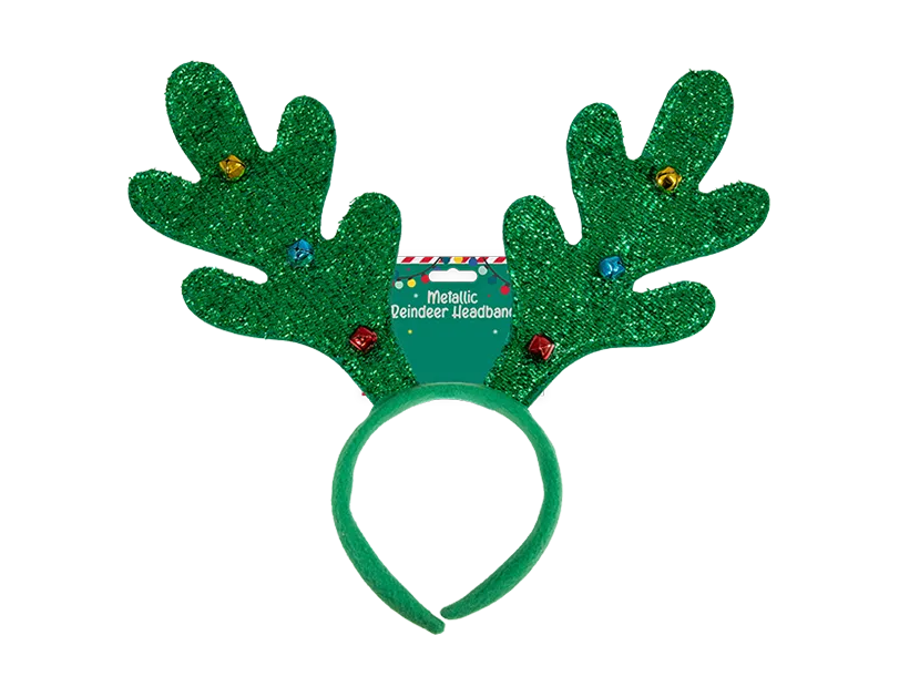 Metallic Reindeer Headband