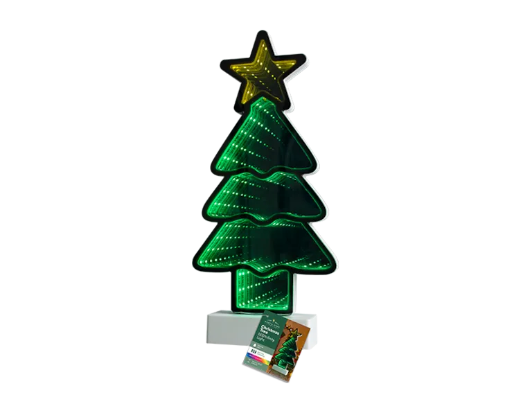 LED Battery Operated Infinity Xmas Tree Light 31.8cm