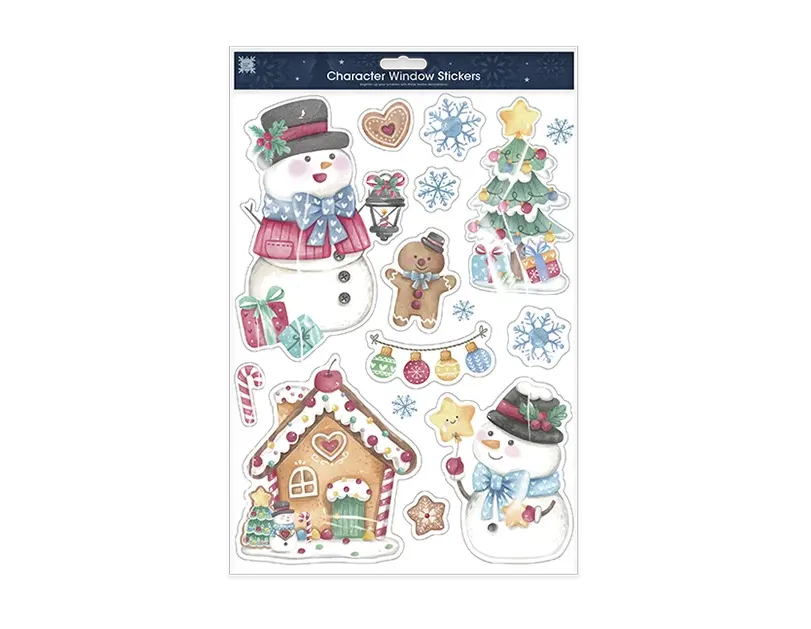 Christmas Character Window Stickers
