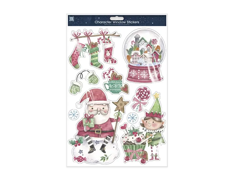 Christmas Character Window Stickers