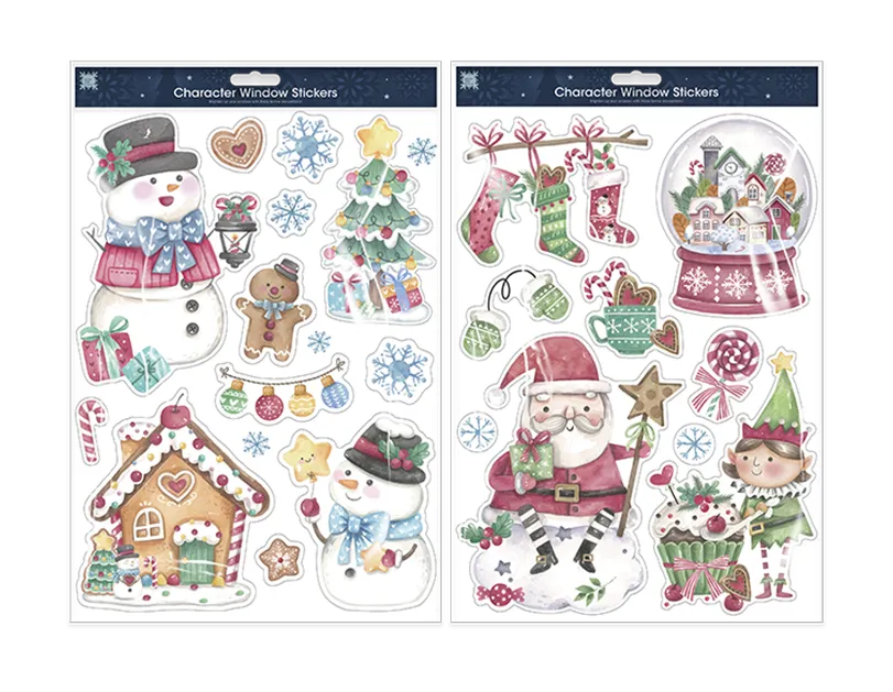 Christmas Character Window Stickers