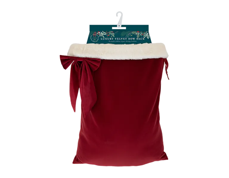 Luxury Velvet Bow Sack