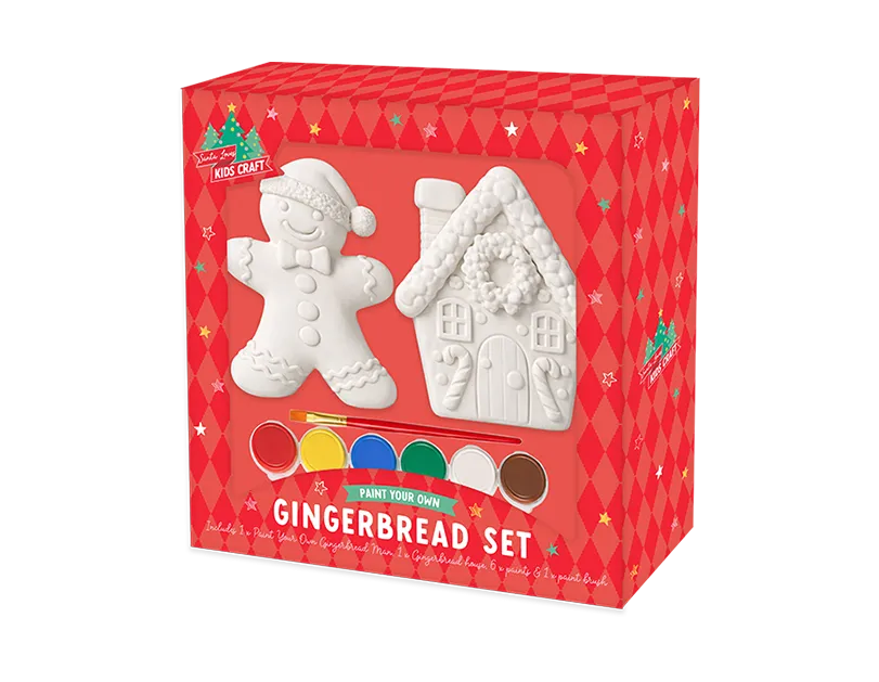Paint Your Own Gingerbread Character 2pk
