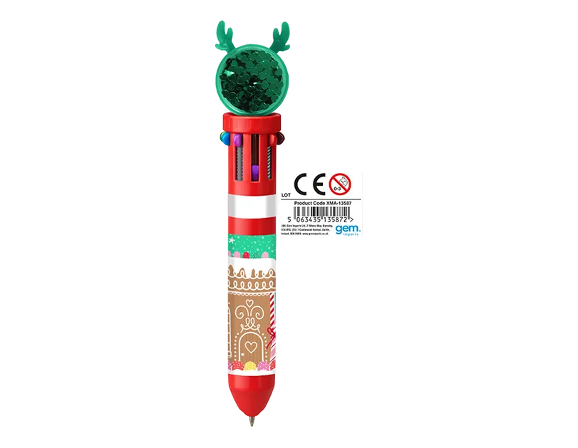 Christmas Sequin Top 10 Colour Pen