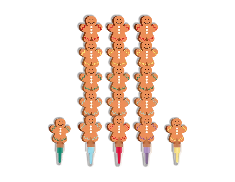 Gingerbread Stackable Crayons 3pk