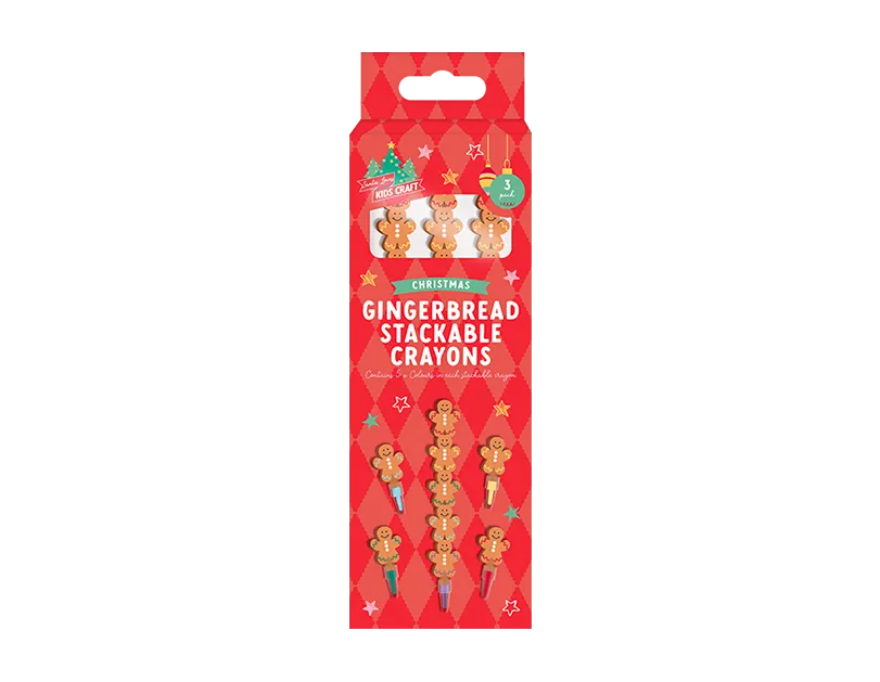 Gingerbread Stackable Crayons 3pk