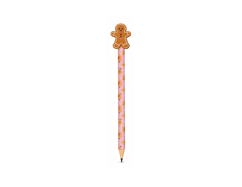 Christmas Pencils & Rubbers 5pk