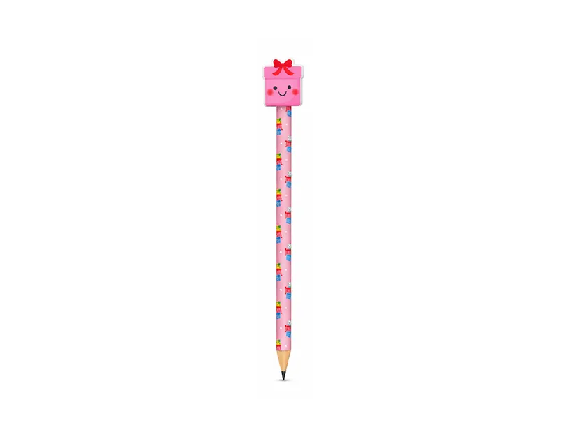 Christmas Pencils & Rubbers 5pk