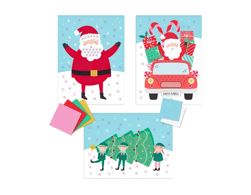 Christmas Sticker Mosaics