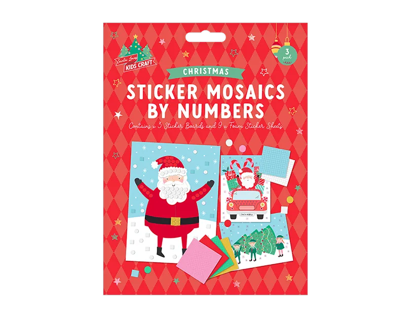 Christmas Sticker Mosaics