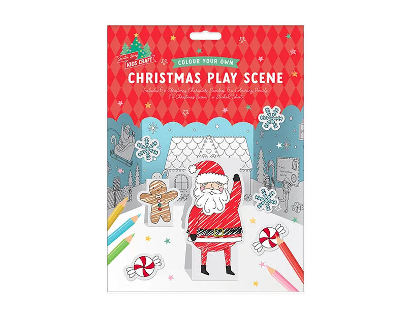 Christmas Colour Your Own Play Scene