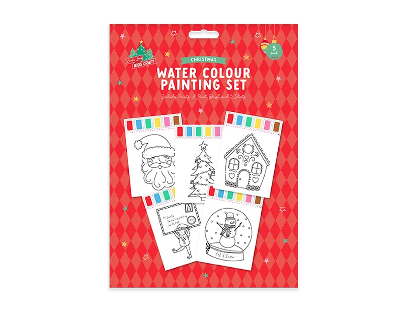 Christmas Water Colouring Painting Set