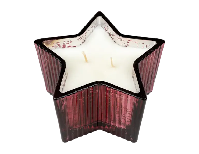 Ribbed Star Candle
