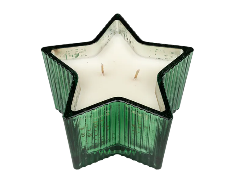 Ribbed Star Candle