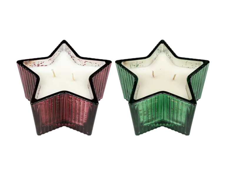 Ribbed Star Candle