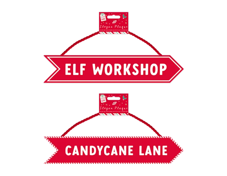 Direction Hanging Slogan Plaque