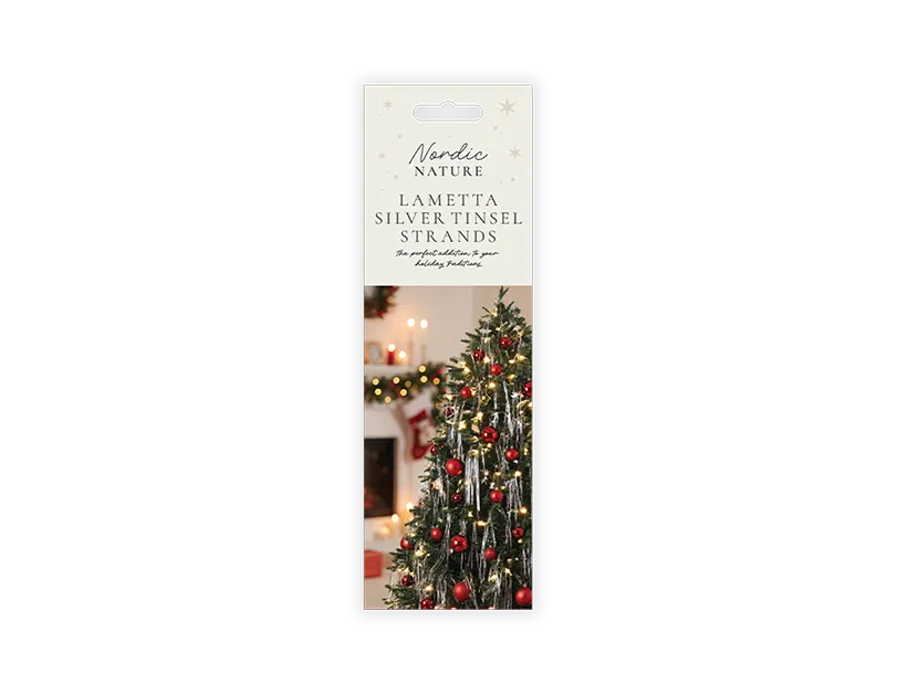 Lametta Silver Tinsel Strands