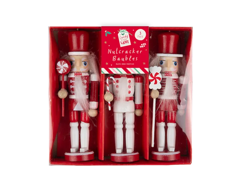Nutcracker Baubles 3pk