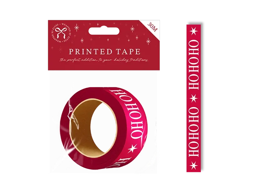 Christmas Printed Tape 30m