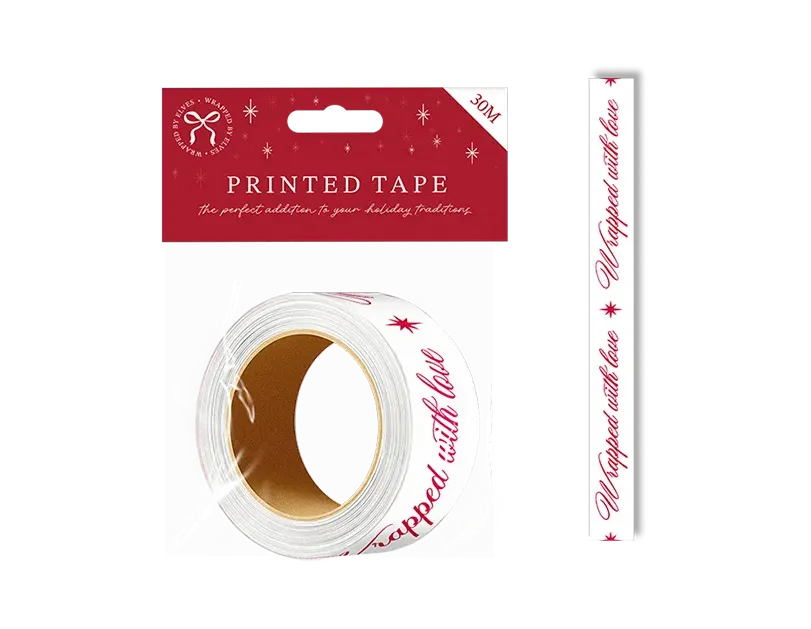 Christmas Printed Tape 30m