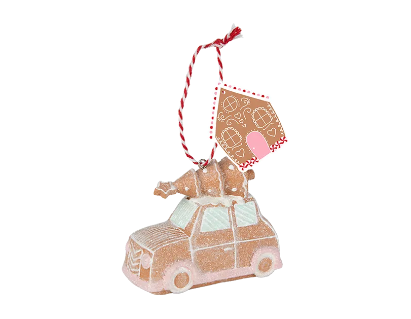 Gingerbread Car Tree Decoration