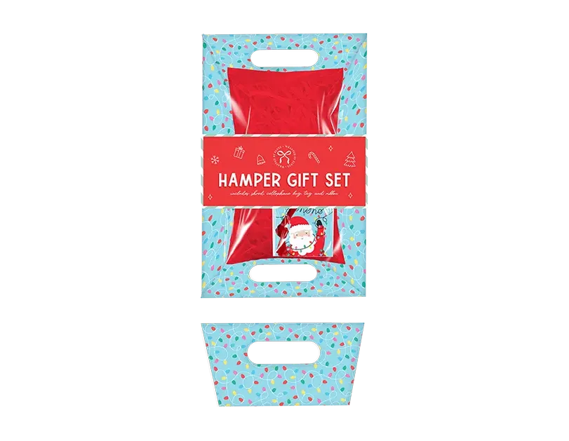 Xmas Kids Cardboard Hamper Set 23cmx18cm