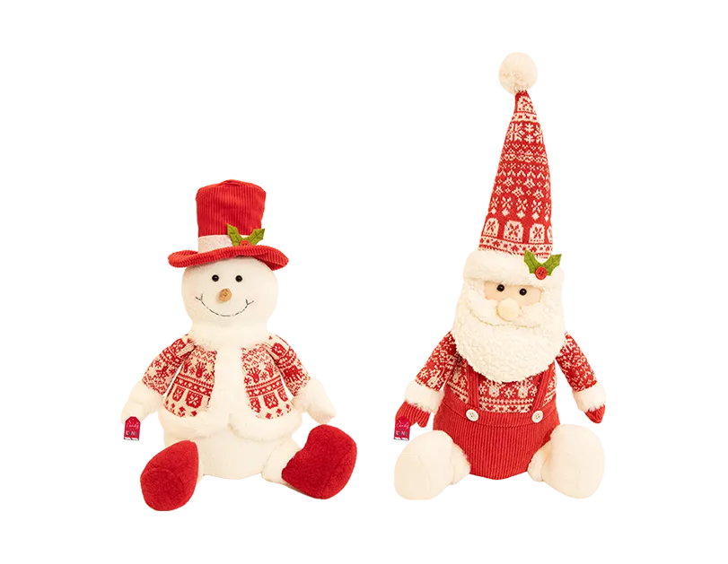 Xmas Character Sitting Decoration 30cm