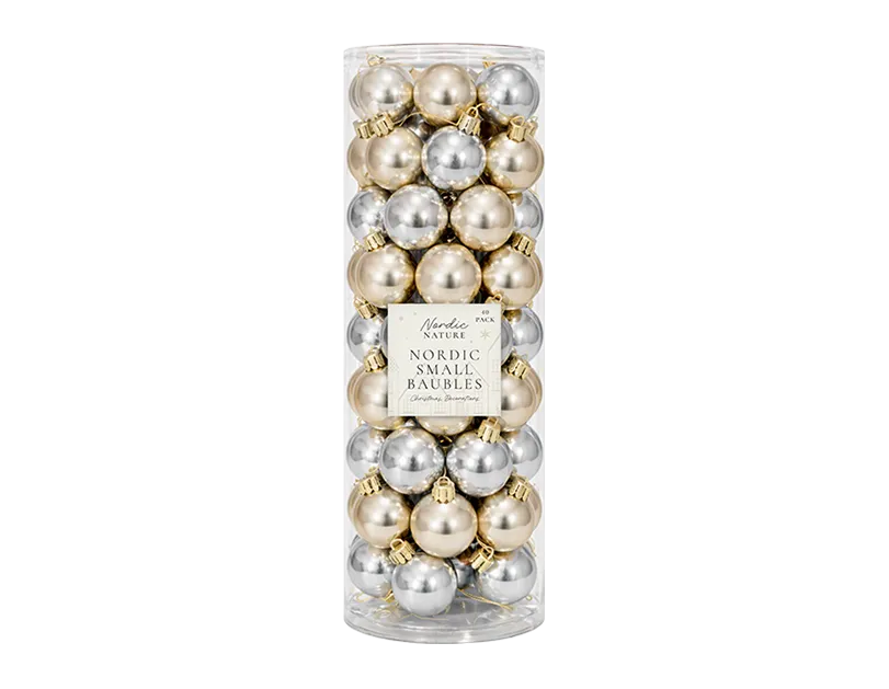 Nordic Small Baubles 40pk