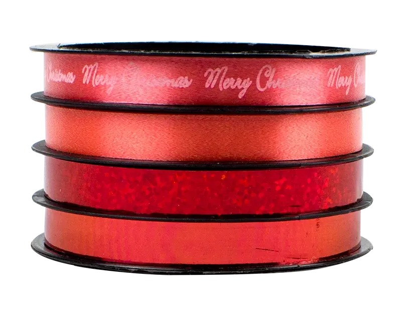 Metallic Ribbon 1cmx5m 4pk