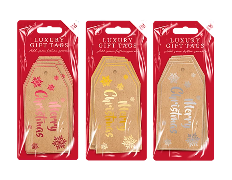 Luxury Xmas Gift Tags 20pk