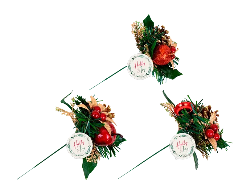 Xmas Pine Cone and Fruit Pick